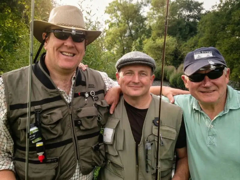 Corporate fishing day group at Press Manor